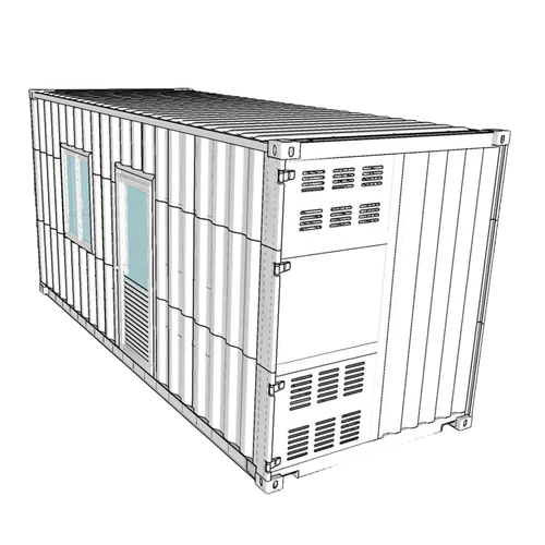 20 Fuß Wohncontainer, umgebaut, Innenansicht 20 Fuß Wohncontainer, umgebaut, Innenansicht, EMC Containerhandel GmbH, Duisburg