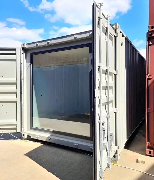 40 Fuß Containerhaus, individuell, Detailansicht 40 Fuß Containerhaus, individuell, Detailansicht, EMC Containerhandel GmbH, Duisburg