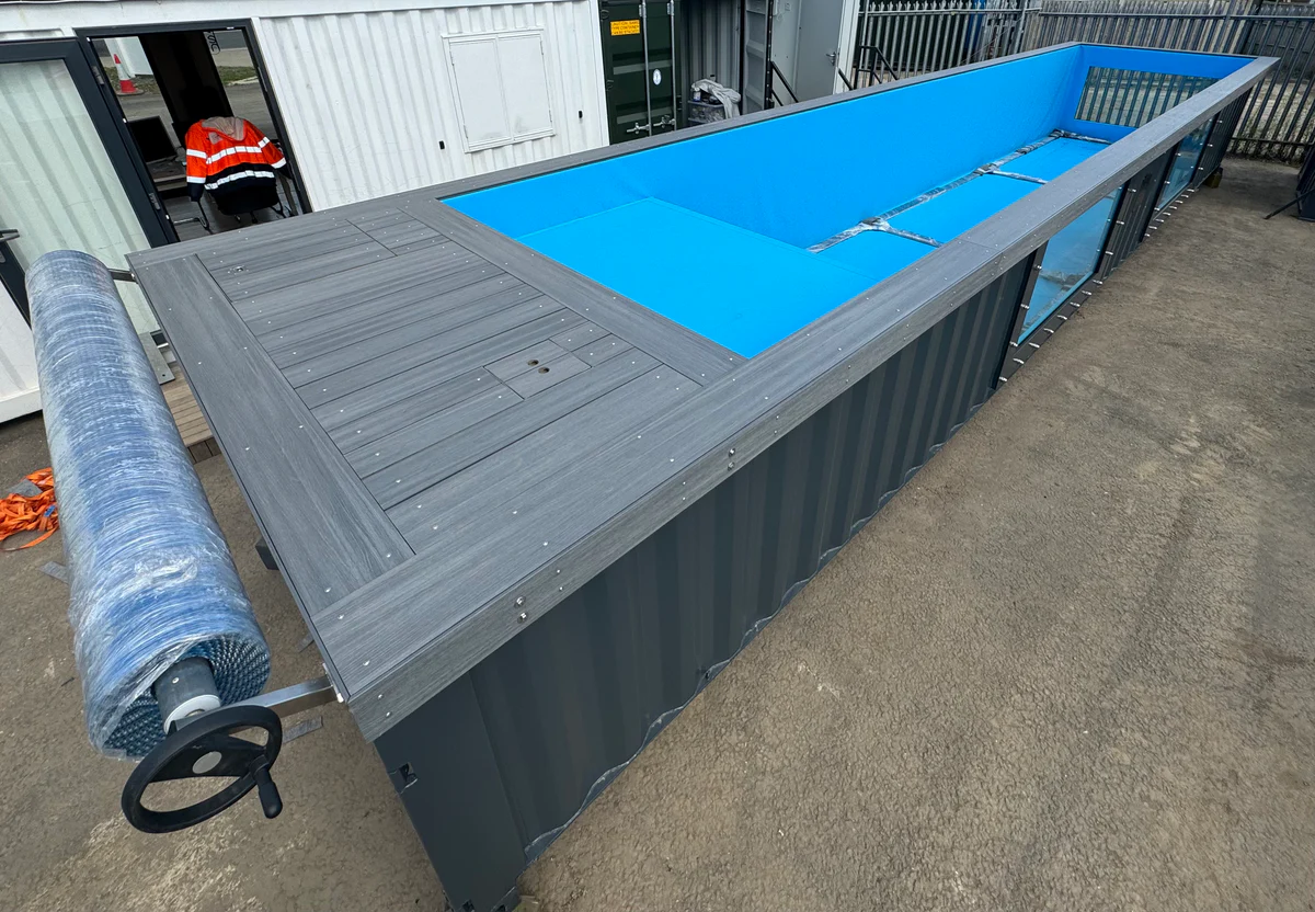 40 Fuß Pool-Container, versetzbar, Ansicht 8 40 Fuß Pool-Container, versetzbar, Ansicht 8, EMC Containerhandel GmbH, Duisburg