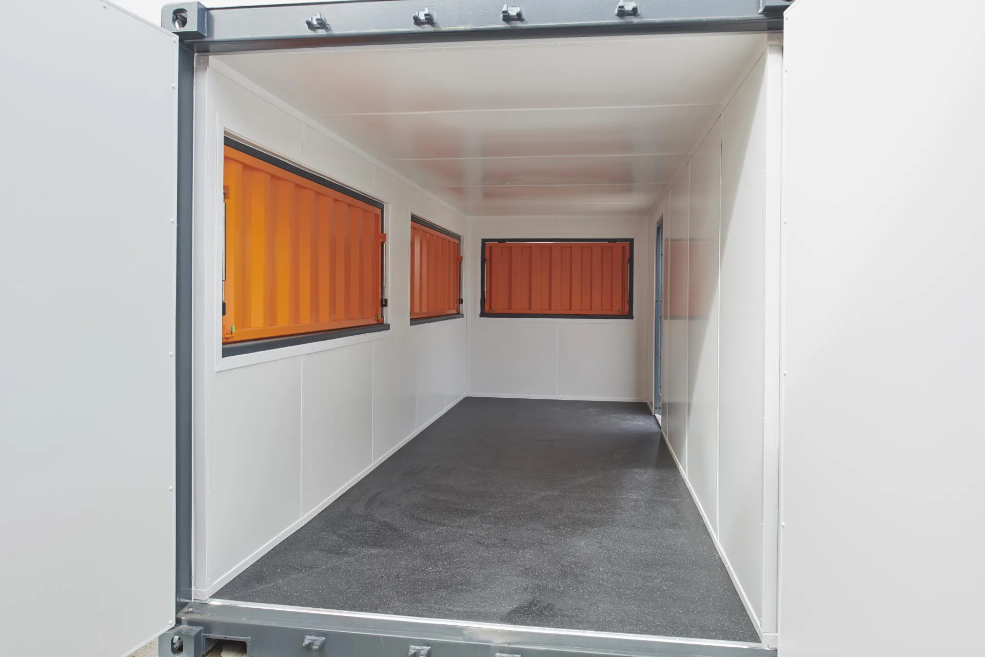 20 Fuß Verkaufscontainer, Café und Kiosk, Detailansicht 20 Fuß Verkaufscontainer, Café und Kiosk, Detailansicht, EMC Containerhandel GmbH, Duisburg